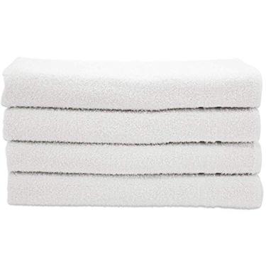 Imagem de Kit 6 Toalhas de Rosto- Linha Profissional 45x80cm Branco. Hotel - Salão de Beleza- Estética