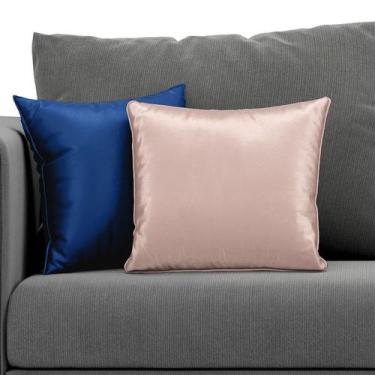 Imagem de Kit com 2 Capas Luxuosas para Almofadas Várias Cores 44x44 - ARADECOR,