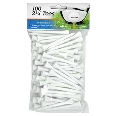Imagem de Intech Camisetas de golfe de 6,35 cm (2 3/4"), pacote com 100 (branco)