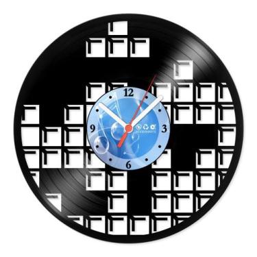 Imagem de Relógio De Parede Disco Vinil Jogos e Games - Game Tetris - VJG-012 - 