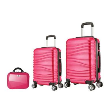 Imagem de Mala de Viagem Pequena Bordo 10kg, Grande C/ Frasqueira As67 - Eagle, 