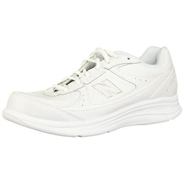 Imagem de New Balance Tênis de caminhada feminino 577 V1 com cadarço, Branco, 5.5