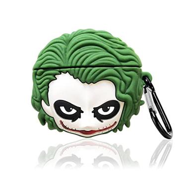 Imagem de Viwind Capa fofa compatível com AirPods 3rd com mosquetão chaveiro gancho, capa protetora divertida exclusiva de silicone macio 3D à prova de choque para Airpod 3rd capa - palhaço