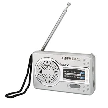 Imagem de Rádio Portátil, Rádio de Bolso AM FM, Alimentado por Bateria, Alto-falante Premium, Fone de Ouvido, Adequado para Presentear, Idosos, Família, Viagens, Camping, etc.