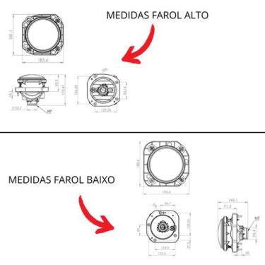 Imagem de Par Farol H7 Baixo/alto Dianteiros Caminhão Ford Cargo Panda 1319 1717