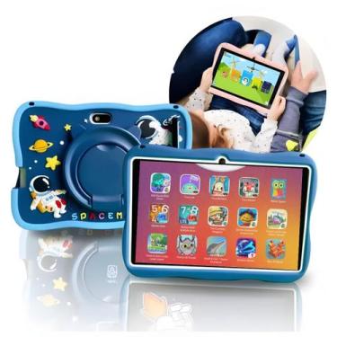 Imagem de Tablet infantil 64GB + 4GB Ram Quadcore Câmera 4MP WiFi Android 13 you