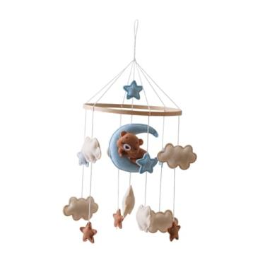 Imagem de menolana Baby Crib Mobile Felt Solving Decoration Decor artesanal decoração sensorial de cenário de vento recém -nascido Bancho de campainha para infantil
