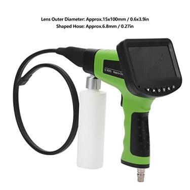 Imagem de Pistola de Limpeza de Ar Condicionado de Ar Condicionado de 4 Polegadas LCD, Design Ergonômico, Câmera HD, Luzes de LED à Prova D'água, Tubo Em Forma, IP67, Bateria de 18650mA