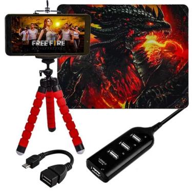 Imagem de Kit Gamer Para Celular Completo Barato Top Mobilador Ff Pubg - EXBOM, 
