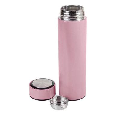 Imagem de Garrafa Térmica Inox 500ml Quente Frio Tampa Rosa Nº18