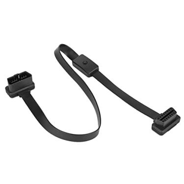 Imagem de Cabo de Extensão Obd2, Extensão Macho de 16 Pinos para Fêmea Com Interruptor Liga/Desliga, Divisor Obd2 Plug and Play para Todos Os Protocolos Obd2