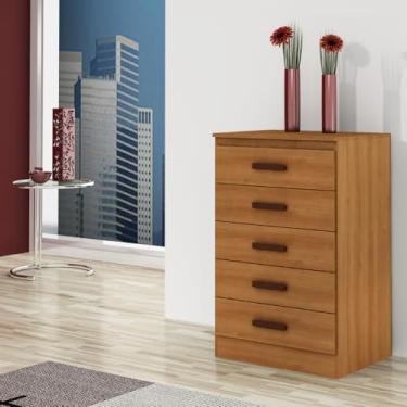 Imagem de Cômoda Organizadora Grande 5 Gavetas Quarto Casal Cinamomo