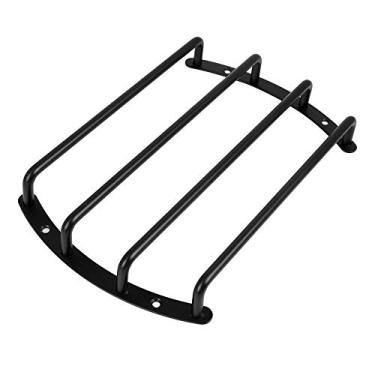 Imagem de X AUTOHAUX Grade de metal preta universal de 20 cm para carro, grade de carro, subwoofer, protetor de capa para grade de alto-falante
