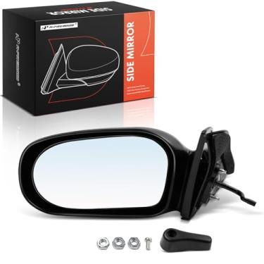 Imagem de A-Premium Espelho retrovisor externo externo preto não dobrável, compatível com Toyota Tercel 1995-1996