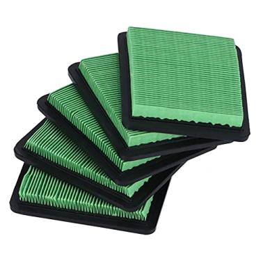 Imagem de Entatial Cartucho de filtro de ar plano Dr. Mower, Briggs and Stratton 5 peças de filtro de ar plano para bombas de água para filtros de ar do motor de cultivador