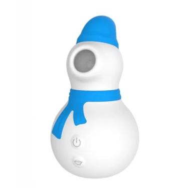 Imagem de Vibrador Bonecco De Neve Estimulador Clitoriano Sugador Discreto e Potente [AZUL]