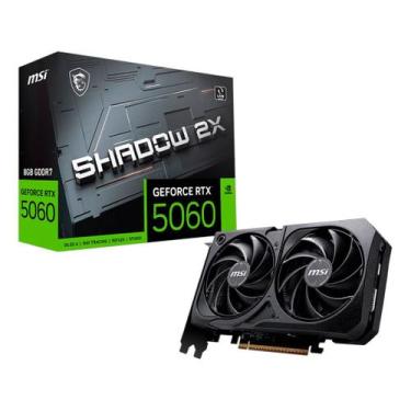 Imagem de Placa de Vídeo MSI RTX 5060 8GB GDDR7 128 Bits Shadow 2x OC 912-V537-0
