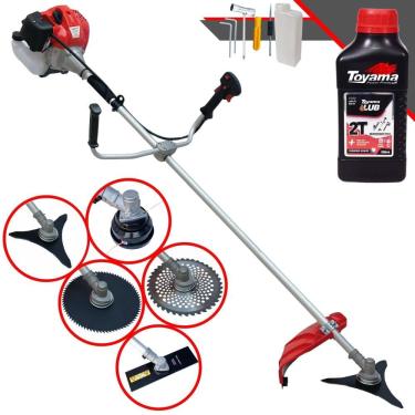 Imagem de Roçadeira Cortador de Grama À Gasolina Anmax CG430P-TB 43cc 2HP Completa 5 em 1 Com Car...