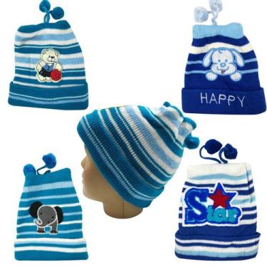 Imagem de Gorro Touca Infantil Baby Bichinhos - R.Pires, Azul, Unico