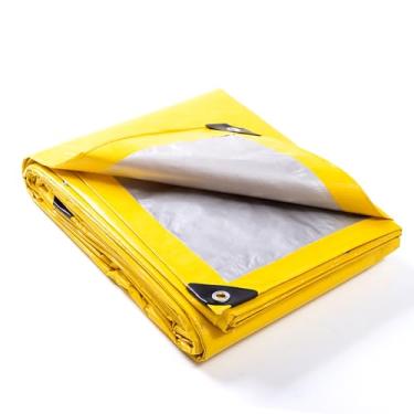 Imagem de GUARD SHIELD Lona de acampamento à prova d'água amarela/prata 30 x 5 metros capa de tenda de chuva multiuso Ourdoor 8 mil