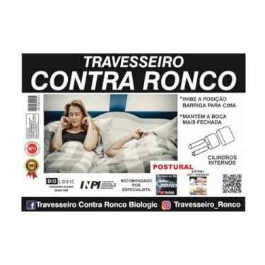 Imagem de Travesseiro Contra Ronco Anti Ronco Sistema Anti Pressão Mantem a Boca Fechada Suporte Firme