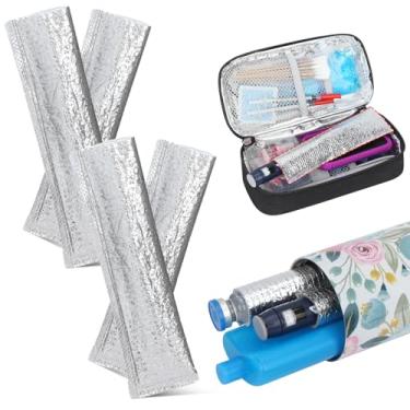 Imagem de Leng Ke Bolsa protetora de frasco de insulina, capa de isolamento de folha de alumínio adequada para frascos de insulina e canetas de insulina, protetor de medicamentos para diabetes cooler garrafa de