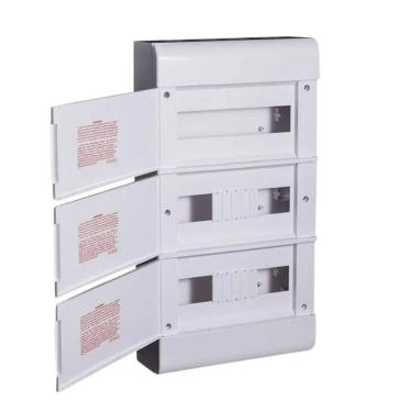 Imagem de Quadro De Distribuicao Sobrepor Tampa Branca 36 Minidisjuntores - Steck