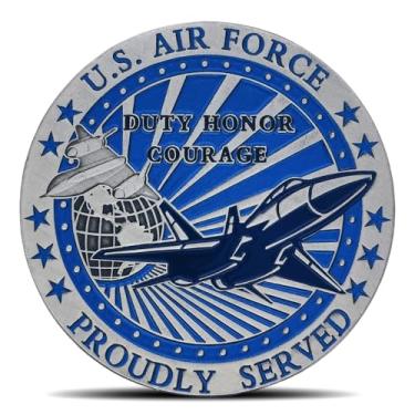 Imagem de US Air Force Military Challenge Coin - Duty Honor Courage & We Own The Skies Coins
