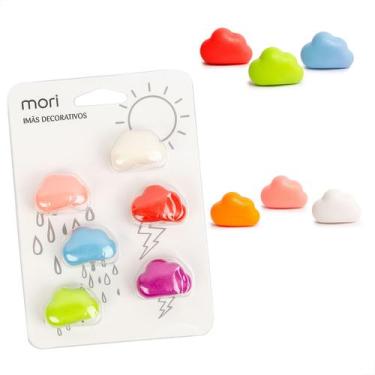 Imagem de Imã de Geladeira Magnético Nuvem 6 peças Multiuso Decorativo - mori, C