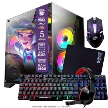 Imagem de PC Gamer AMD Ryzen 5 4600G, 16GB RAM, Placa de video Radeon Vega 7, SS
