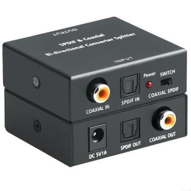 Imagem de Conversor de áudio digital ROOFULL bidirecional óptico/coaxial