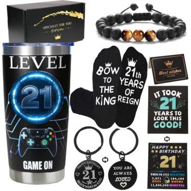 Imagem de Conjunto de presente Drinkware Carselage Gamer Tumbler de 21 anos