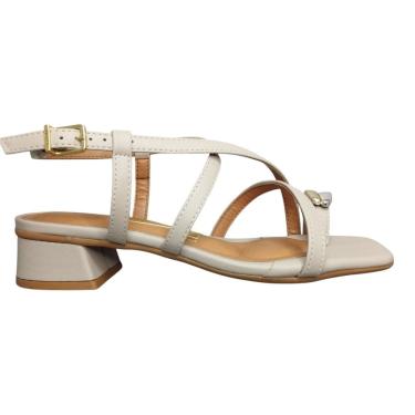 Imagem de Sandalia Feminina Dedo Salto Baixo Dourado Vizzano 6454.123