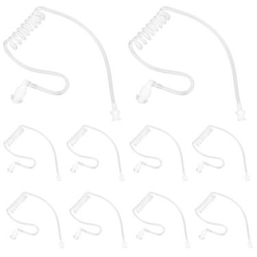 Imagem de Pacote com 10 fones de ouvido Walkie Talkie com tubo de bobina acústic