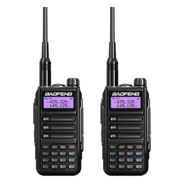 Imagem de Kit 2 Radios Comunicador Baofeng UV16 Walk Talk Longo Alcance Dual Band a Prova d’água