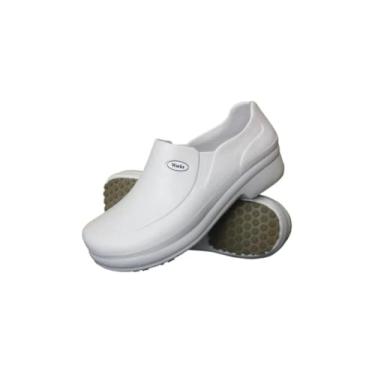 Imagem de Sapato Eva Unisex BB65 Segurança Profissional Hospital Clínicas Médicas Dentistas Biomédicos Enfermeiros (BRANCO, BR, Adulto, Numérico, 44)
