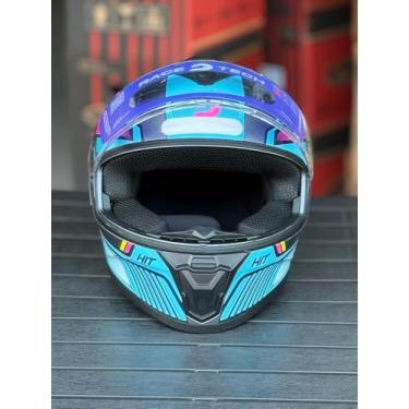 Imagem de CAPACETE RACE TECH HIT ANDROID (CINZA E ROSA - HIT ANDROID, 61 - 62)