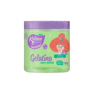 Imagem de Gelatina Kolene Cachinhos Com Glitter Maçã Verde 500g