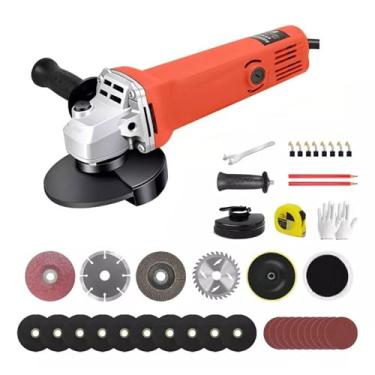 Imagem de Lixadeira Esmerilhadeira Angular,Potente e Versátil,Esmerilhadeira Lixadeira Angular Profissional Disco Corte Desbaste 860W 11000rpm 115mm com Empunhadura Auxiliar,para Trabalhos de Corte e Desbaste