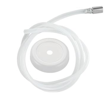 Imagem de Linha de água de tubo de silicone para garrafas de água de 5 galões 1 conjunto de mangueira de substituição de 2 metros com cabeça escareada de aço inoxidável 304 com filtro