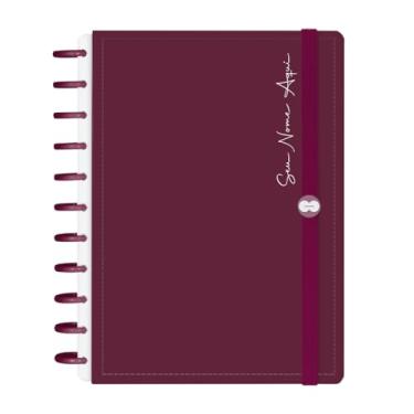 Imagem de Caderno De Disco Iscool Inteligente 140 Folhas Personalizado Solid Colors Marsala G+