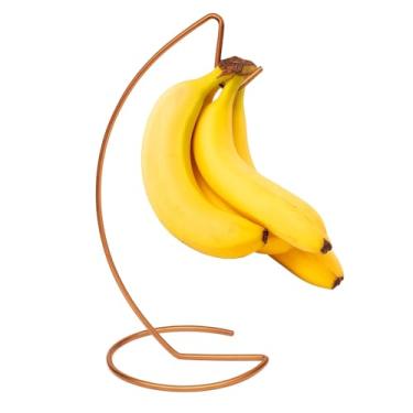 Imagem de Suporte Mesa Fruteira Gancho para Pendurar Bananas Multiuso(Cobre)