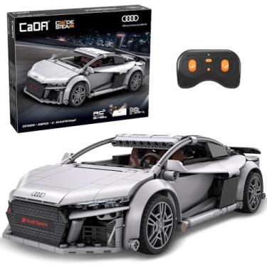 Imagem de CaDA Technik C57012W Audi R8 2019 Building Kit, 1:14 Scale RC Sports Car with APP & 2.4G Remote, 536 PCS Easy Assembly Racing Supercar