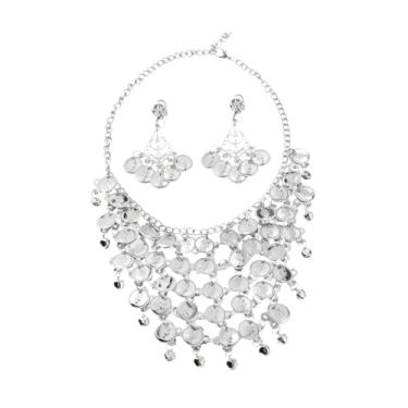 Imagem de UxicRuya 2 Peças de Joias para Casamento, Um Presente para a Noiva E para As Damas de Honra, para O Noivado, Brincos de Pressão, Tamanho real