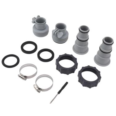 Imagem de GLOGLOW Adaptador de Mangueira de Piscina Com Colar, Conector de Mangueira de Plástico Resistente para Bombas Rosqueadas, Bom Ajuste para Fácil Uso e Prevenção de Vazamentos