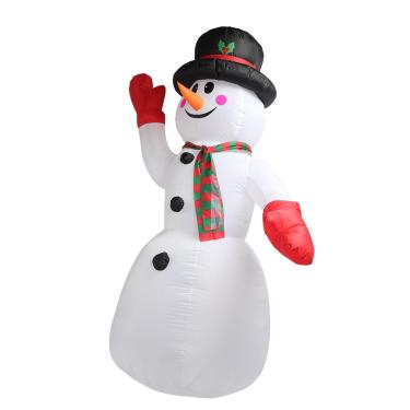 Imagem de ZJchao Boneco de Neve Inflável de Natal de 8 Pés de Altura, Decoração de Natal Interna e Externa para Sala de Estar No Pátio, Com Luzes Embutidas (Plugue EUA 100 a 240V)