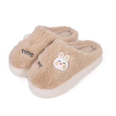 Imagem de Pantufa Infantil Coelho Cachorrinho Borracha Antiderrapante - D Presen