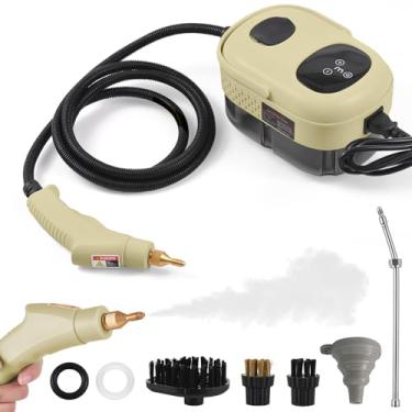 Imagem de Limpador a vapor de alta pressão 2500W Máquina limpeza pressurizado temperatura Limpadores portáteis mão com 3 cabeças escova para uso doméstico Detal