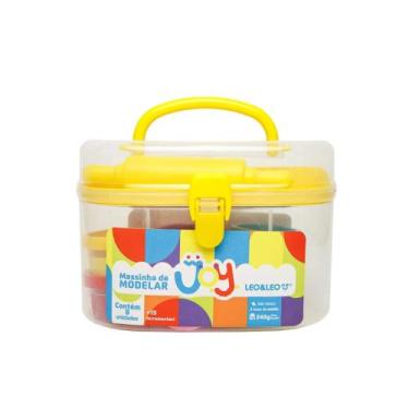 Imagem de Kit Massa de Modelar Joy Maleta - 8 Cores Mais 15 Moldes Leo&Leo Leono