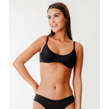 Imagem de Sutiã Com Aro E Sem Bojo Marisa-30041, Preto, 42